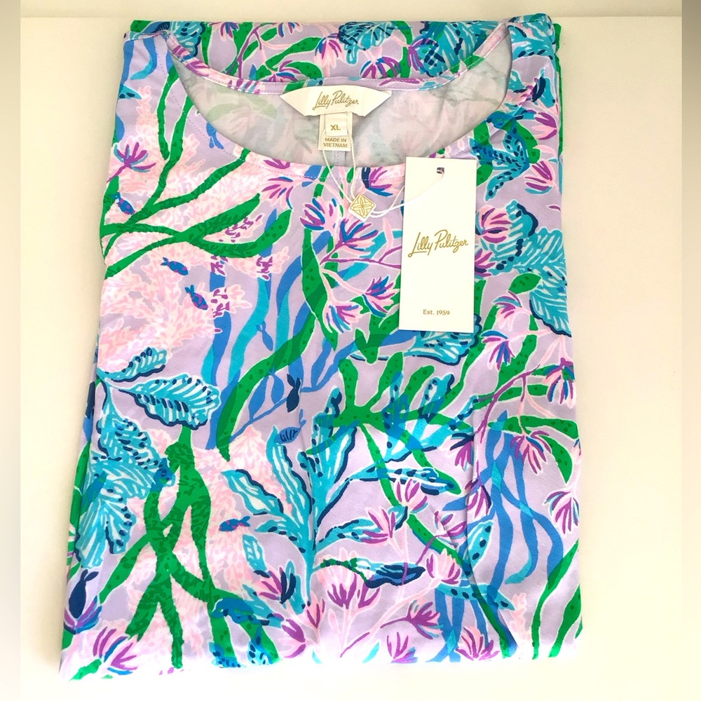 Lilly Pulitzer Bryson Dress Multi Seacret Escape New In Package - Picture 12 of 12